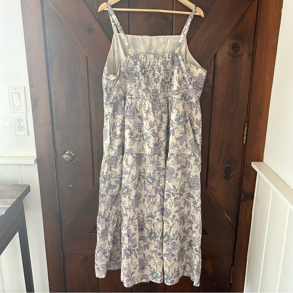 Floral / Paisley Spaghetti Strap Midi Dress - Plus Size - Picture 2 of 8